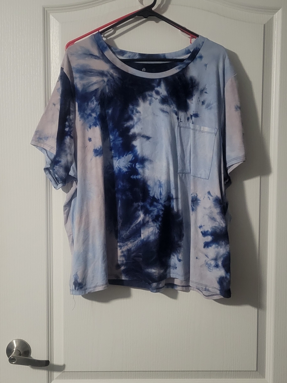 Wallflower Navy and Light Blue Tie-Dye Tee